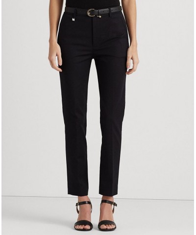 Double-Faced Stretch Cotton Pant Regular & Petite Black $74.40 Pants