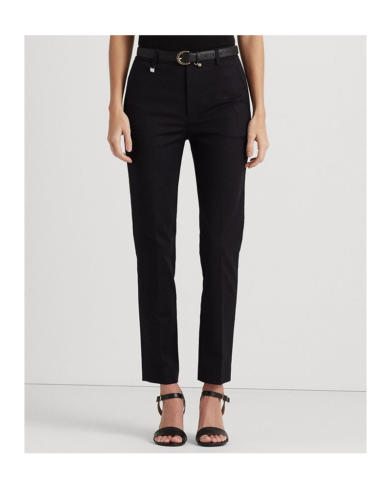 Double-Faced Stretch Cotton Pant Regular & Petite Black $74.40 Pants