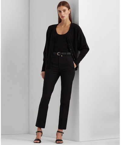 Double-Faced Stretch Cotton Pant Regular & Petite Black $74.40 Pants