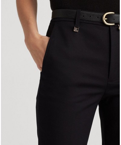 Double-Faced Stretch Cotton Pant Regular & Petite Black $74.40 Pants