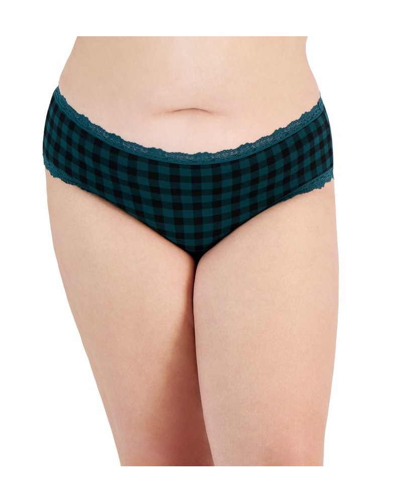 Plus Size Lace-Trim Hipster Underwear Buffalo $6.96 Panty