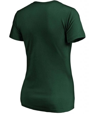 Women's Green Oakland Athletics Core Official Logo V-Neck T-shirt Green $16.80 Tops