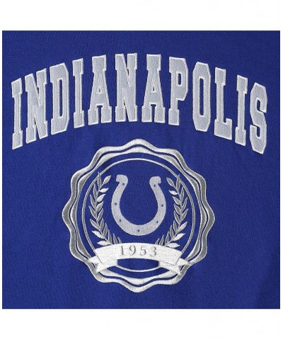 Women's Royal Indianapolis Colts Becca Drop Shoulder Pullover Hoodie Royal $52.99 Sweatshirts