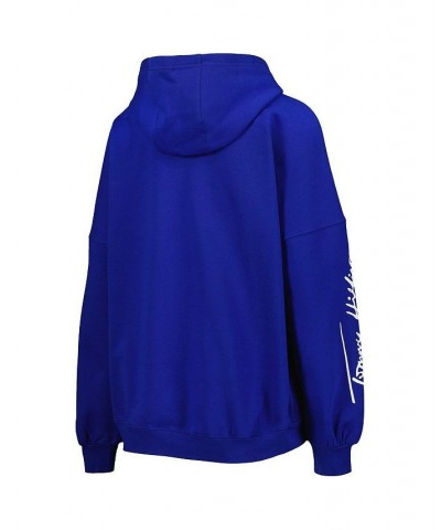 Women's Royal Indianapolis Colts Becca Drop Shoulder Pullover Hoodie Royal $52.99 Sweatshirts