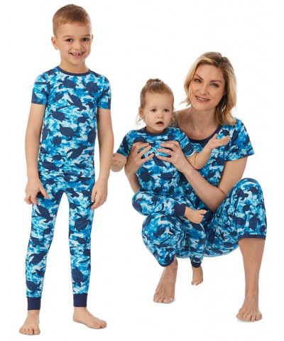 Women's Cropped 2-Pc. Mommy & Me Pajama Set Blu/novl $35.64 Sleepwear