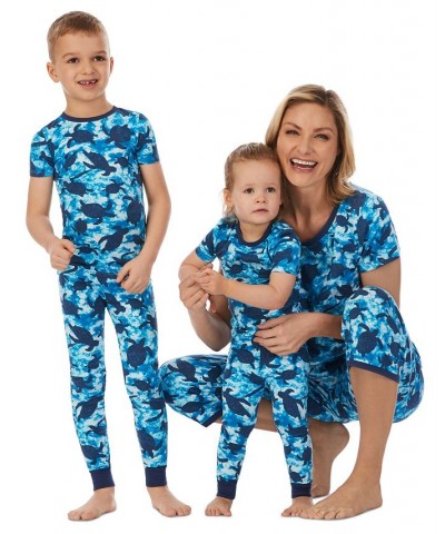 Women's Cropped 2-Pc. Mommy & Me Pajama Set Blu/novl $35.64 Sleepwear