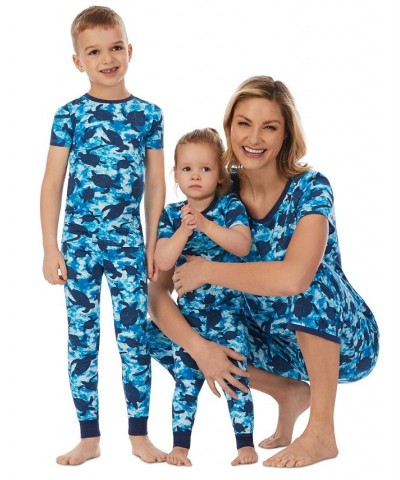 Women's Cropped 2-Pc. Mommy & Me Pajama Set Blu/novl $35.64 Sleepwear