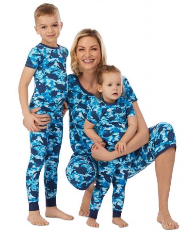 Women's Cropped 2-Pc. Mommy & Me Pajama Set Blu/novl $35.64 Sleepwear