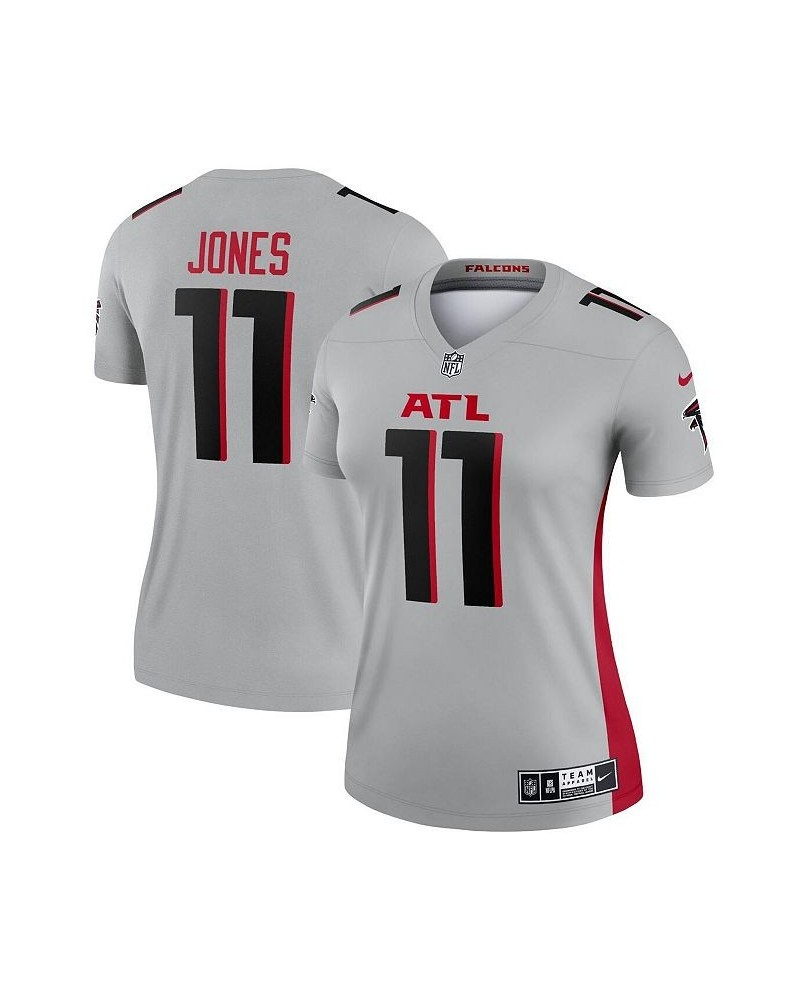 Women's Julio Jones Silver Atlanta Falcons Inverted Legend Jersey Gray $53.99 Jersey