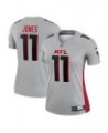 Women's Julio Jones Silver Atlanta Falcons Inverted Legend Jersey Gray $53.99 Jersey