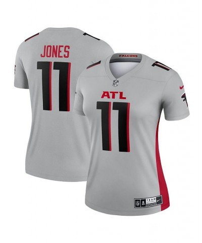 Women's Julio Jones Silver Atlanta Falcons Inverted Legend Jersey Gray $53.99 Jersey