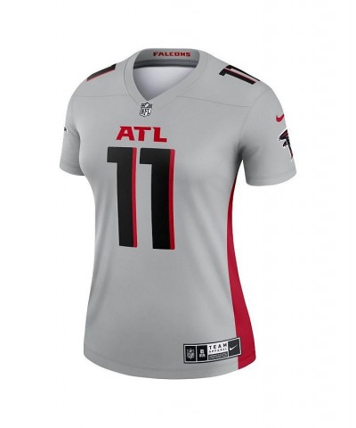 Women's Julio Jones Silver Atlanta Falcons Inverted Legend Jersey Gray $53.99 Jersey