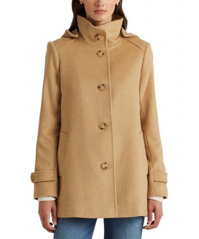 Women's Hooded Walker Coat Tan/Beige $88.20 Coats