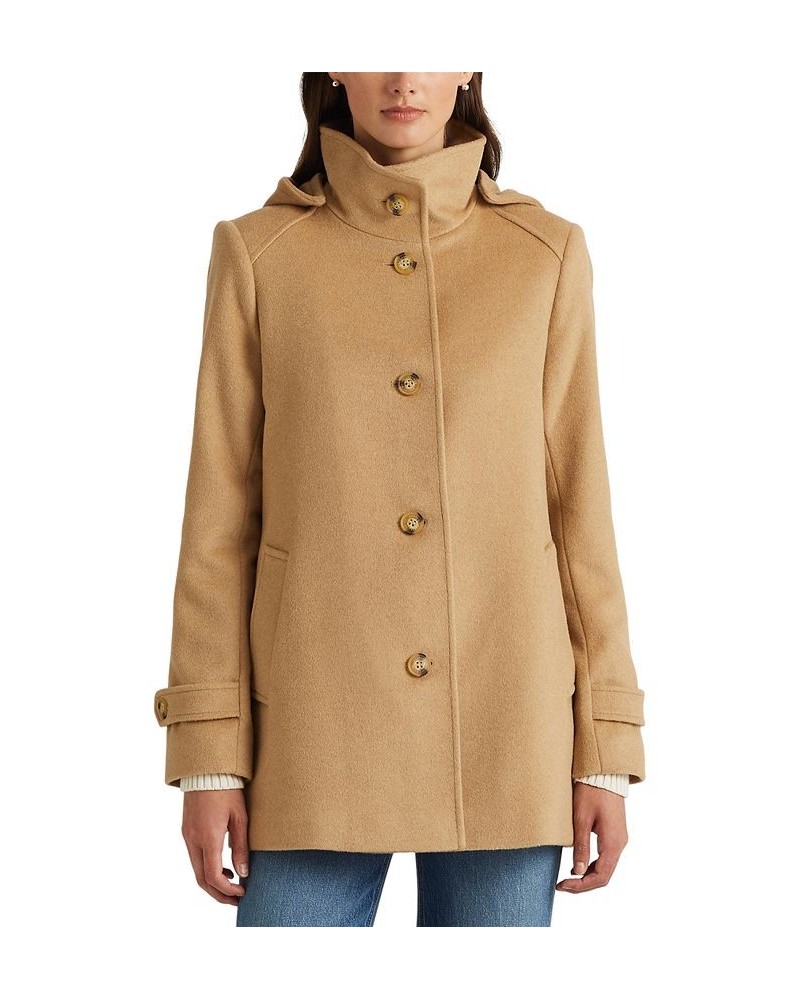 Women's Hooded Walker Coat Tan/Beige $88.20 Coats