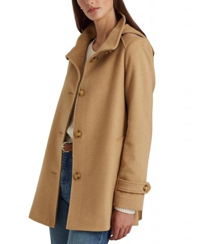 Women's Hooded Walker Coat Tan/Beige $88.20 Coats