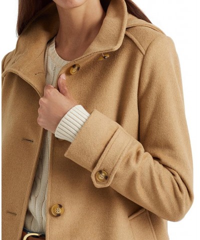 Women's Hooded Walker Coat Tan/Beige $88.20 Coats