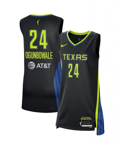 Women's Arike Ogunbowale Black Dallas Wings Rebel Edition Jersey Black $44.00 Jersey