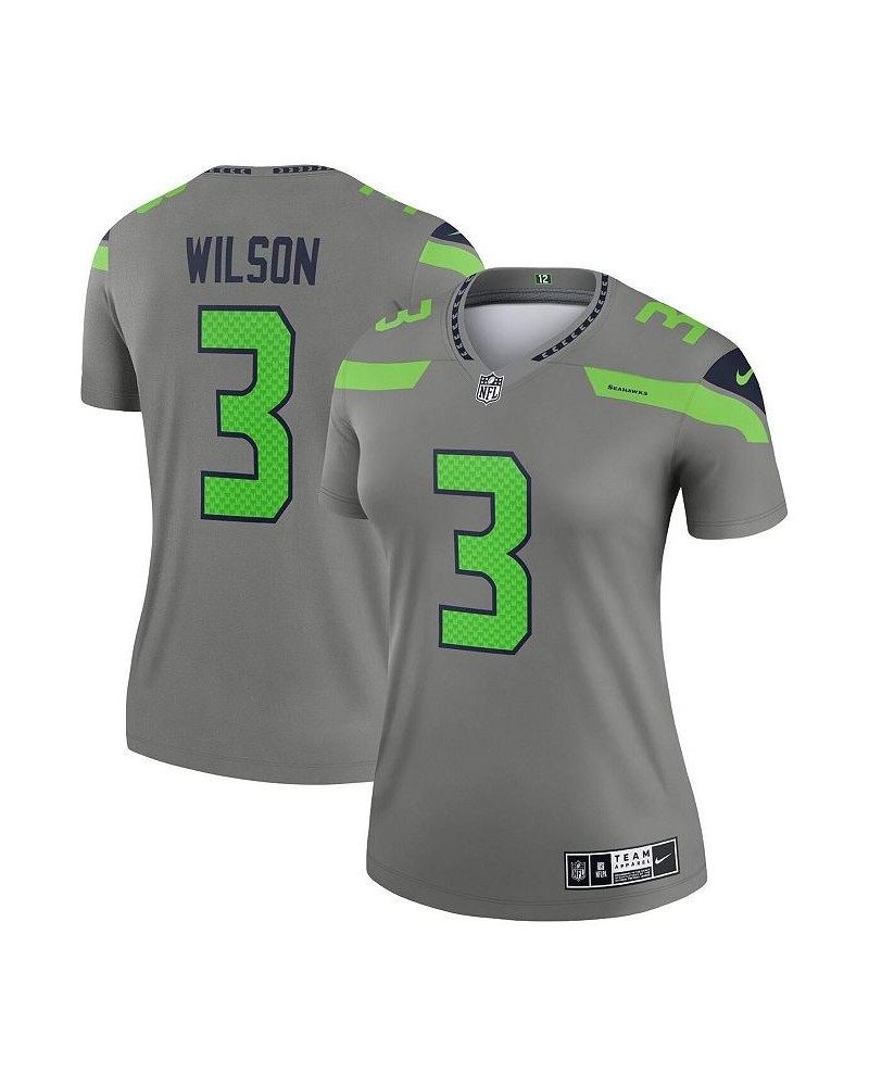 Women's Russell Wilson Gray Seattle Seahawks Inverted Legend Jersey Gray $54.99 Jersey