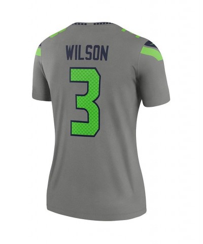 Women's Russell Wilson Gray Seattle Seahawks Inverted Legend Jersey Gray $54.99 Jersey