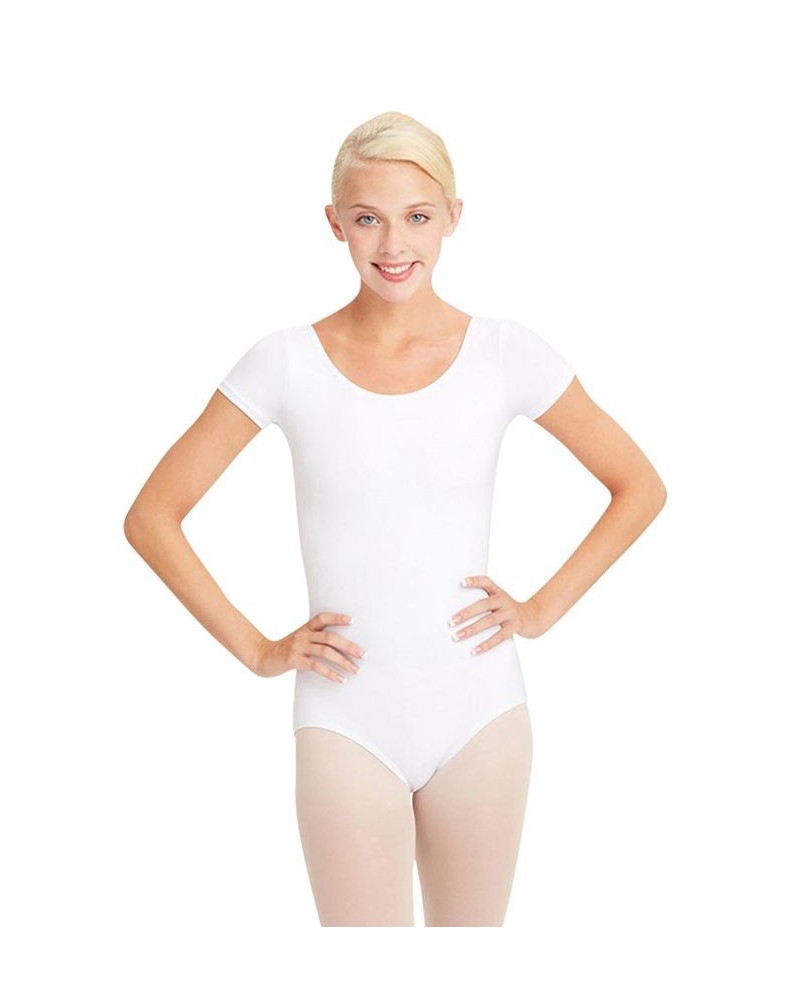 Short Sleeve Leotard White $20.70 Tops