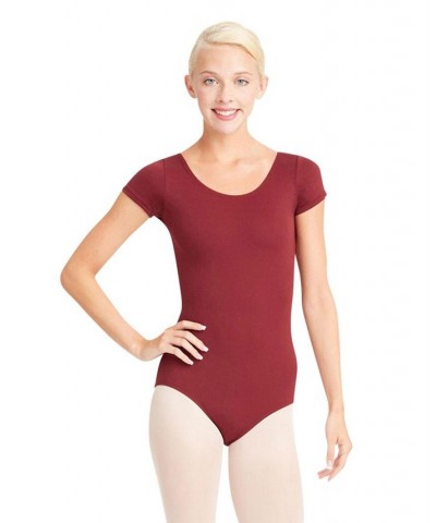 Short Sleeve Leotard White $20.70 Tops