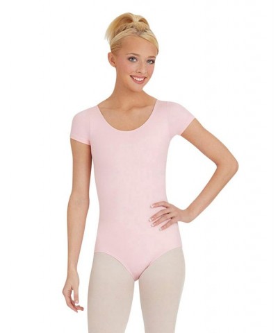 Short Sleeve Leotard White $20.70 Tops