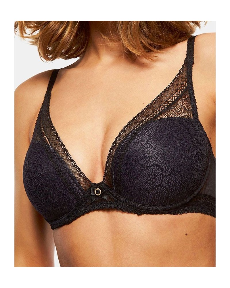 Festivite Lace Plunge Bra 3682 Online Only Black $25.37 Bras