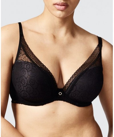 Festivite Lace Plunge Bra 3682 Online Only Black $25.37 Bras