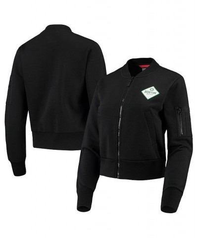 Women's Black Boston Celtics Ice Bomber Full-Zip Jacket Black $49.00 Jackets