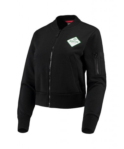 Women's Black Boston Celtics Ice Bomber Full-Zip Jacket Black $49.00 Jackets