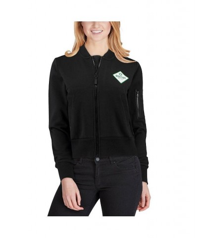 Women's Black Boston Celtics Ice Bomber Full-Zip Jacket Black $49.00 Jackets