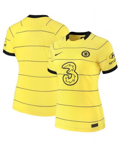 Women's Yellow Chelsea 2021/22 Away Breathe Stadium Jersey Yellow $48.00 Jersey