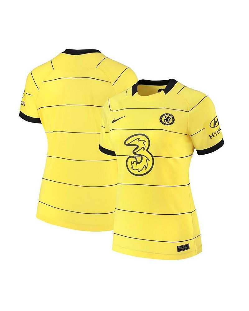 Women's Yellow Chelsea 2021/22 Away Breathe Stadium Jersey Yellow $48.00 Jersey