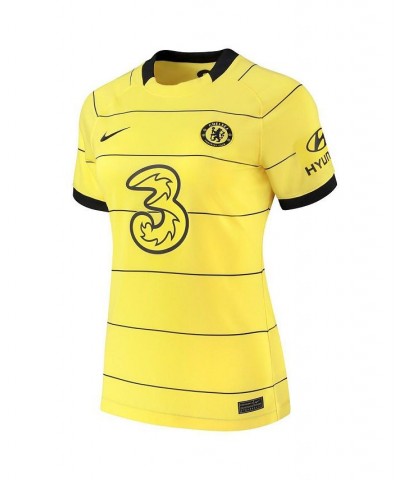 Women's Yellow Chelsea 2021/22 Away Breathe Stadium Jersey Yellow $48.00 Jersey