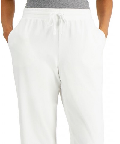 Knit Capri Pull on Pants Bright White $10.99 Pants