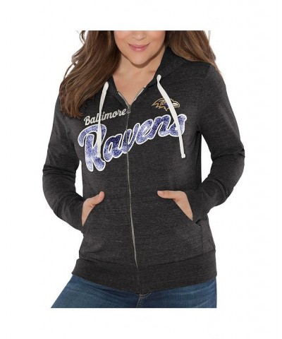 Women's by Alyssa Milano Black Baltimore Ravens All American Full-Zip Hoodie Black $33.60 Sweatshirts