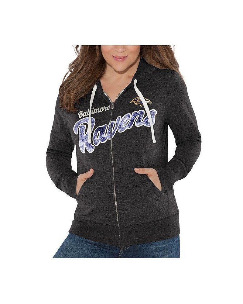 Women's by Alyssa Milano Black Baltimore Ravens All American Full-Zip Hoodie Black $33.60 Sweatshirts