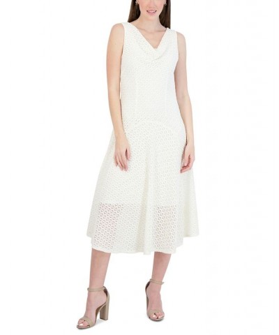 Women's Lace Cowlneck Dress White $44.50 Dresses