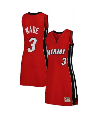 Women's Dwyane Wade Red Miami Heat 2005 Hardwood Classics Name and Number Player Jersey Dress Red $60.00 Dresses