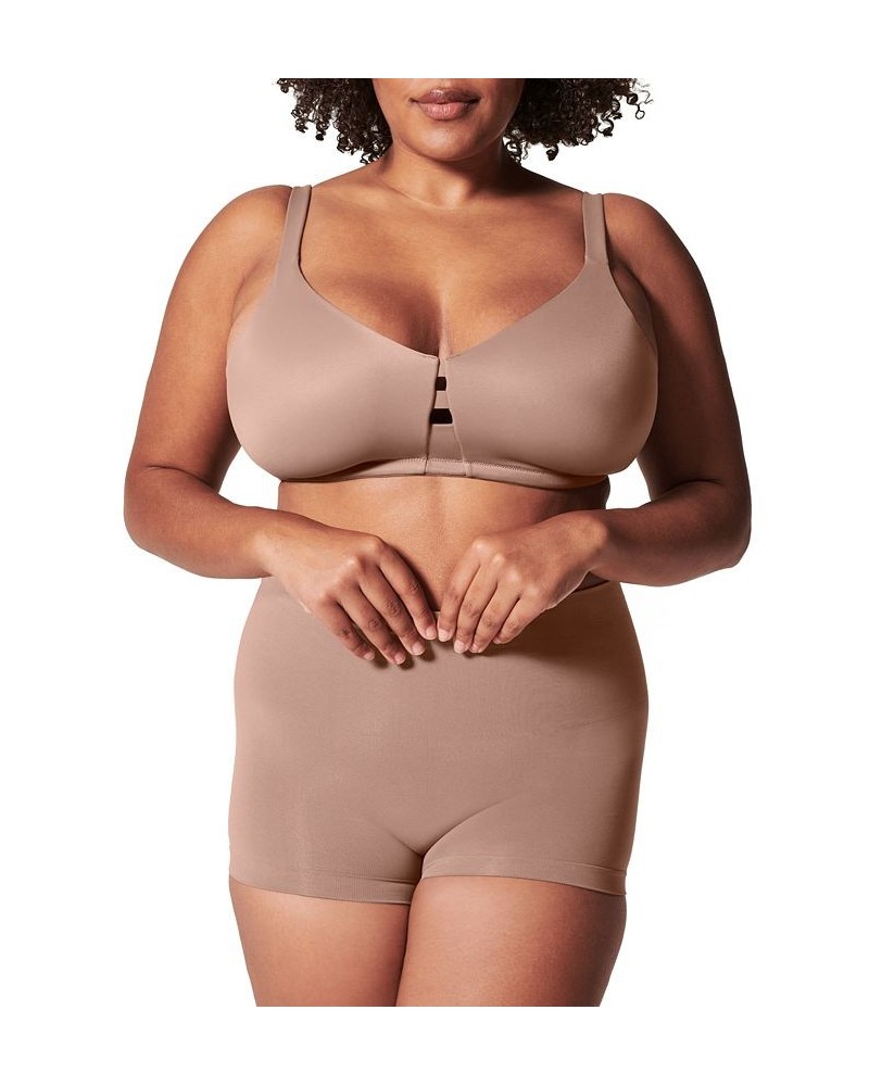 Women's EcoCare Shaping Boyshort Underwear 40049R Brown $15.64 Shapewear