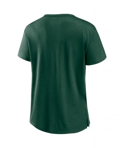 Women's Branded Green Miami Hurricanes Tie Breaker T-shirt Green $24.77 Tops