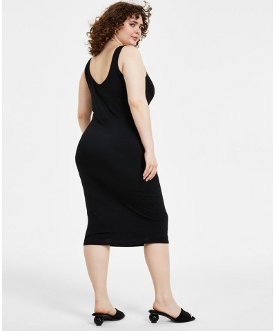 Trendy Plus Size Ruched-Sleeve Blazer & Bodycon Midi Dress $20.50 Dresses