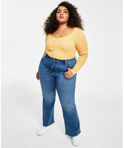 Plus Size 726 High-Rise Flare-Leg Jeans Take A Walk $29.40 Jeans