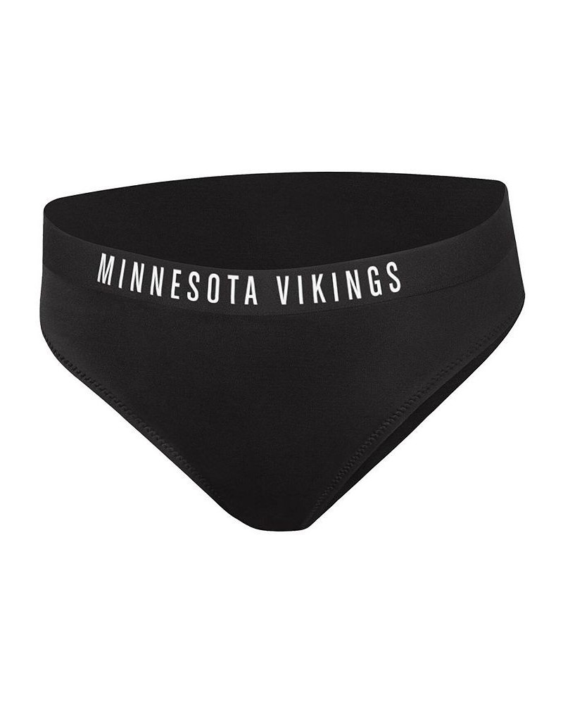 Women's Black Minnesota Vikings All-Star Bikini Bottom Black $22.39 Swimsuits