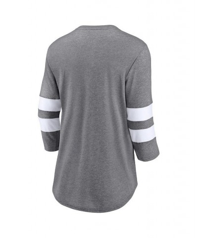 Women's Branded Heathered Gray Texas A&M Aggies Drive Forward Tri-Blend 3/4-Sleeve T-shirt Heathered Gray $26.99 Tops