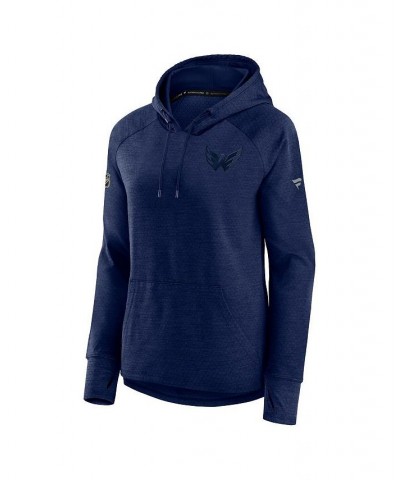 Women's Branded Heather Navy Washington Capitals Authentic Pro Road Performance Raglan Pullover Hoodie Heather Navy $34.32 Sw...