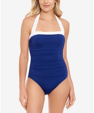 Bel Air One-Piece Swimsuit Blue $44.20 Swimsuits