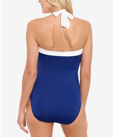 Bel Air One-Piece Swimsuit Blue $44.20 Swimsuits