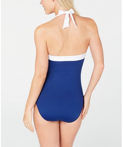 Bel Air One-Piece Swimsuit Blue $44.20 Swimsuits