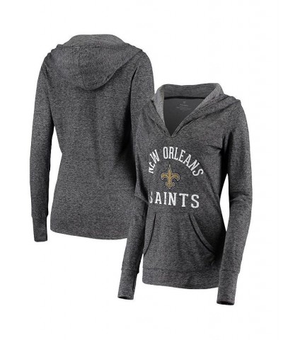 Women's Branded Black New Orleans Saints Doubleface Slub Pullover Hoodie Black $40.14 Sweatshirts